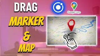 Ionic Change location in Google Maps by Dragging Marker and Map