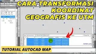 Cara Transformasi Data Koordinat Geografis Ke UTM