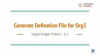 Section 4   4   Create Org Defination File