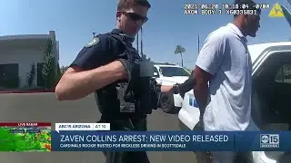 Body camera footage shows Cardinals player Zaven Collins arrest