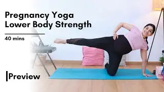 Prenatal Yoga for Lower Body Strength | Online Prenatal Yoga Program for 2nd & 3rd Trimester