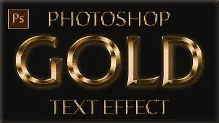 Gold Skin Text Effect in Photoshop Photoshop CC 2019 by GFX Mentor Designer