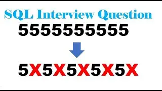 SQL Interview Questions || Phone Number Masking || Alternate Number Masking