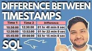 How to calculate difference between two timestamps in SQL | Datediff in sql | Ashutosh Kumar