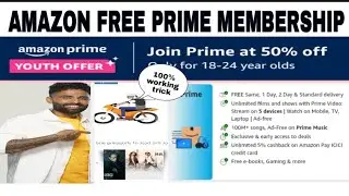 Amazon Prime Membership Free For 30 Days | Amazon Prime New Trick 2023#amazon #amazonprime #freefair