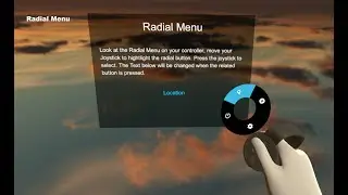 4.VR UIKit: Radial Menu Tutorial
