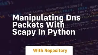 Manipulating dns packets with scapy in python