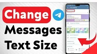 ✅  How To Change Message Text Size In Telegram 🔴