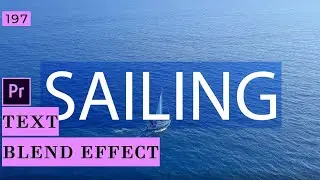 Create a Simple Text Blending Effect in Premiere Pro