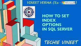 How to SET Index Options | Microsoft SQL Server | Database Design | Data Science | Techie Vineet