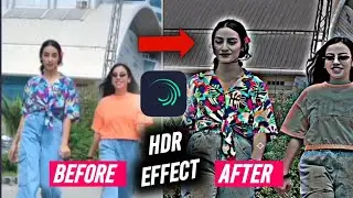 Alight motion HDR and brown effect video editing tutorial | video editor