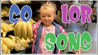 Olivia learns colors with Colors Song while shopping! #colors #colorssong