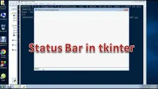 StatusBar in python tkinter