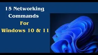 15 Windows Networking Commands you need to know