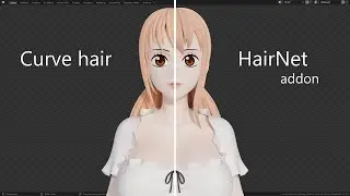 Hair addon blender (HairNet) Part 3