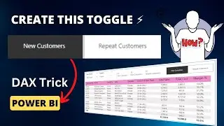 Impactful Drill down with New or Repeat Customers TOGGLE in Power BI ✨ | New vs returning Customers
