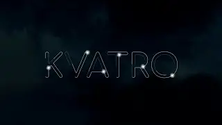 KVATRO, анимированный текст - изображение, на альфа-канале, покадровая анимация