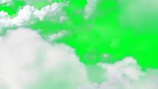 Green Screen | Chroma Key | Animation flying through the clouds on the green screen | 4K | HD