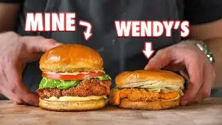 Making The Wendys Spicy Chicken Sandwich At Home | But Better