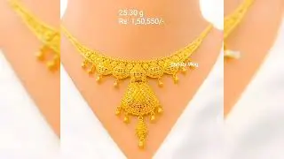 gold necklace designs with weight and price //  latest gold necklace design for women #goldjewelry