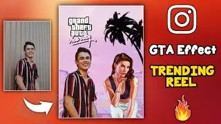 GTA Poster Edit Tutorial | Trending GTA effect Reel Tutorial | GTA vector reel | PicsArt Tutorial