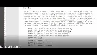JAVA - Lesson #55 - Bar Chart Demo