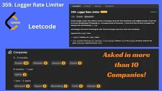 Leetcode 359. Logger Rate Limiter - Python Solution Coding Challenge