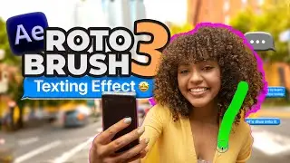 After Effects Tutorial: Rotoscoping & 3D Tracking Text Message Effect