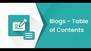 Odoo Apps - Blogs - Table of Contents| Odoo 15