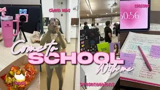 COME TO SCHOOL WITH ME | chem labs, lunch, classes, friends, presentations, etc