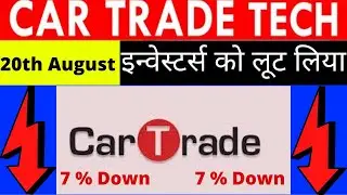 CarTrade Tech Makes Weak Stock Market Debut Hits Low ! CarTrade IPO Listing Today