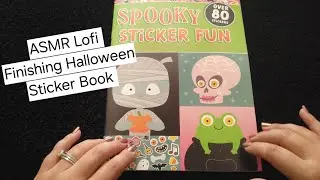 ASMR• Lofi• Finishing Dollar Tree Halloween Sticker Book