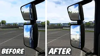 ETS2 1.45 True Mirror FOV *REALISTIC MIRROR VIEW* | Euro Truck Simulator 2