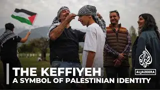 Symbol of solidarity: People around the world don the Palestinian keffiyeh