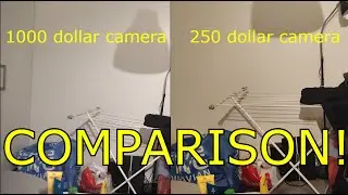 4k video comparison 1000$ camera vs 250$ camera