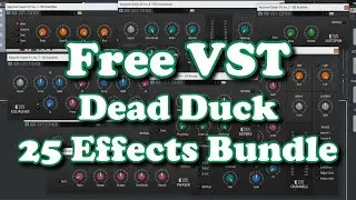 Free VST - Dead Duck Effects Bundle - 25 effect plugins