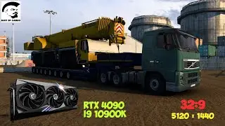 Ultrawide 5120 x 1440 4K Euro Truck Simulator 2  32:9 rtx 4090  72 ton