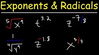 How To Convert Between Exponential Form and Radical Form - Algebra