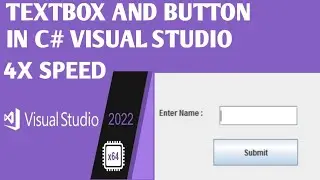 C# TextBox and Button | 4X Speed