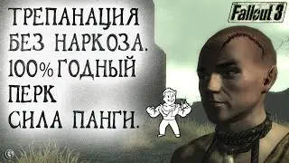 Fallout 3 21 Пойнт Лукаут 2 Трепанация без наркоза Годный перк Сила Панги