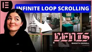 GRID Infinite loop scrolling with LENIS  -  Elementor Wordpress Tutorial Flex Container