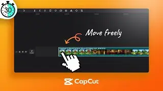 How To Move Clips Freely on Timeline | Capcut PC Tutorial