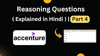 Top Reasoning Question | Accenture Technical Question | Part 4 | Accenture Detail Explained |