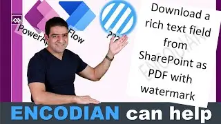 Download SharePoint rich text field as PDF in PowerApps