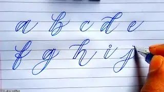 Faux Calligraphy | How to write in Calligraphy small Letters Alphabets