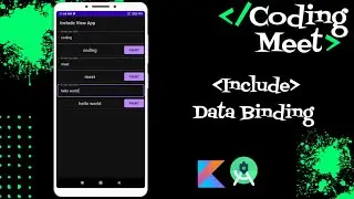 How to Implement Data Binding in Include Layout in Android Studio Kotlin