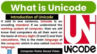 What is Unicode, what is unicode in English, what does this mean in English, what is unicode system,