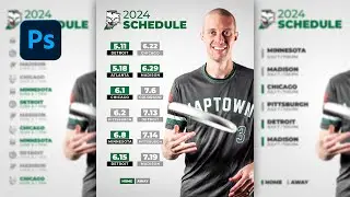 5+ Text Layouts for Schedule Posters | Sports Photoshop Tutorial