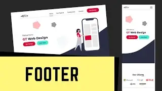 Figma To HTML - One Page Website - Designing The Footer