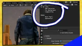 Make Notes in Your BLENDER File + Bonus Tip